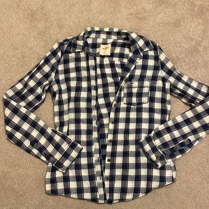 Navy and Pink Flannel
